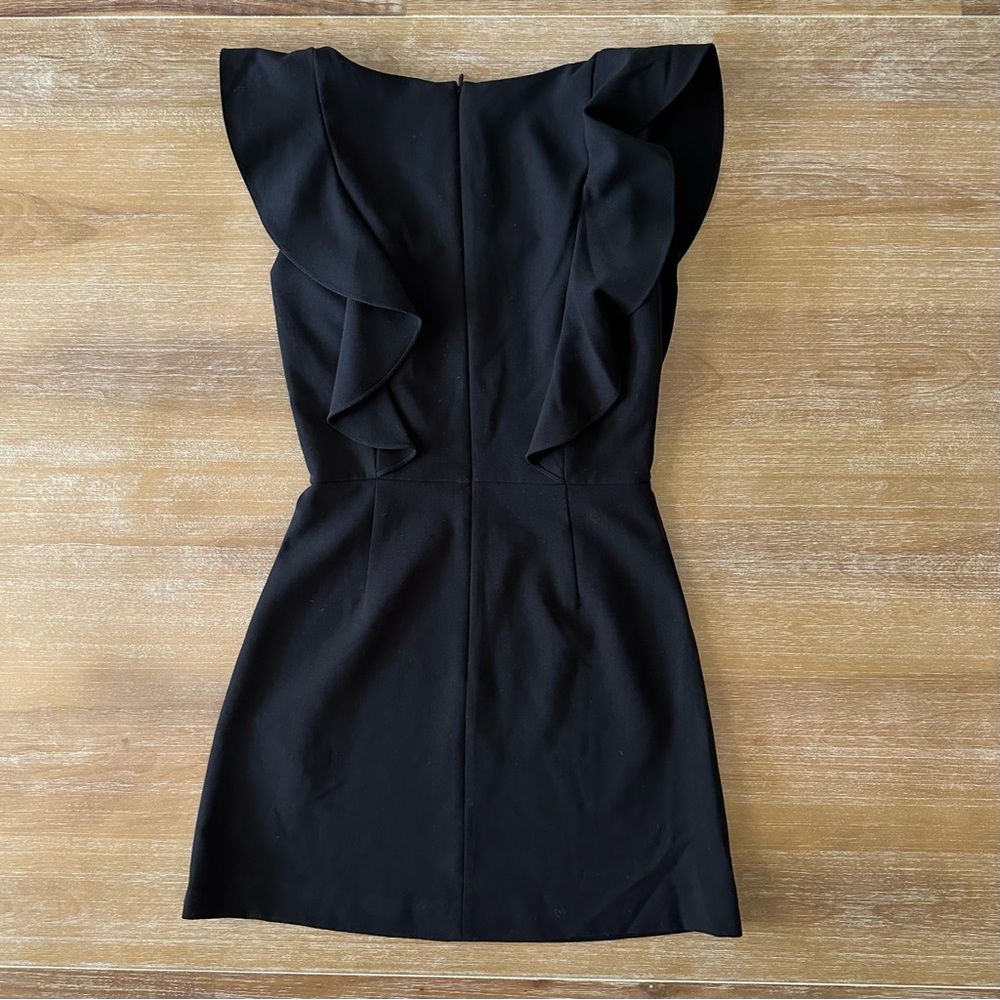 French Connection Whisper Square Neck Ruffle Dress - Picture 5 of 9